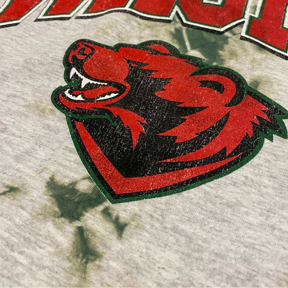{Vintage Tubular} Washu Tie Dye Cropped Graphic Tee ~ Size Medium - Picture 7 of 14
